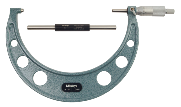 Mitutoyo Imperial Analogue Outside Micrometer 6-7", Ratchet Stop  103-183