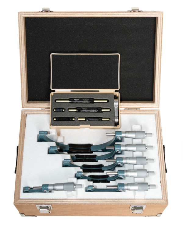 Mitutoyo Imperial Analogue Outside Micrometer Set 0-6" 103-904-10