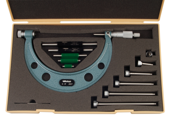 Mitutoyo Outside Micrometer Interchangeable Anvil  0-6"104-137