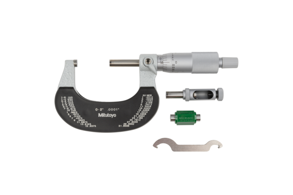 Mitutoyo Outside Micrometer Interchangeable Anvil 0-2" 104-165