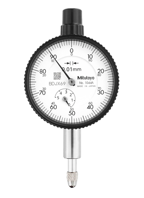 Dial Gauge, Flat Back, ISO Type 5mm, 0,01mm 1044AB .01mm x 5mm