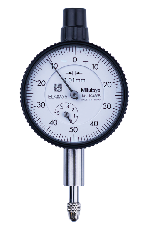 Dial Gauge, ISO Type 5mm, 0,01mm 1045SB Flat back 40mm diameter