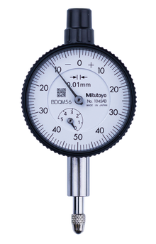 Dial Gauge, ISO Type 5mm, 0,01mm 1045AB Flat back 40mm diameter