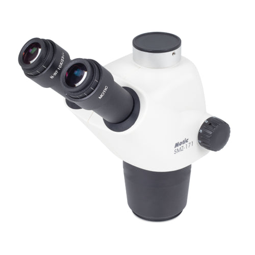Motic SMZ-171 TH Trinocular Microscope head 7.5X-50X with 10x Eyepiece Part no. 1100200600761 45º inclined
