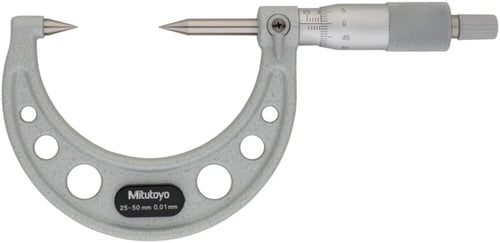 Point Micrometer with Hardened Tip 25-50mm, 30° Tip 112-202