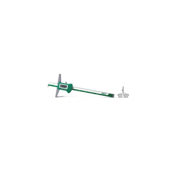 Insize Depth Gauge with Hook Output: SPC data output via USB interface Range: 0-300mm/0-12" Resolution: .01mm/.0005" Base Length: 150mm 1142-300