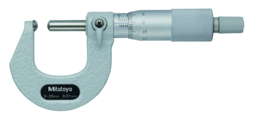 Tube Micrometer, Spherical Anvil/Spindle 0-25mm 115-215
