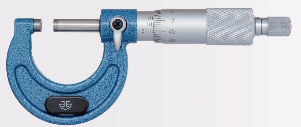 Inspec 106-01-000 Outside Micrometer 0-25mm Carbide Mrasuring faces Painted on fine cast frame Graduation .01mm