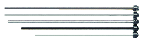 Mitutoyo Depth Micrometer, Interchangeable Rods 0-6", 4" Base 129-132