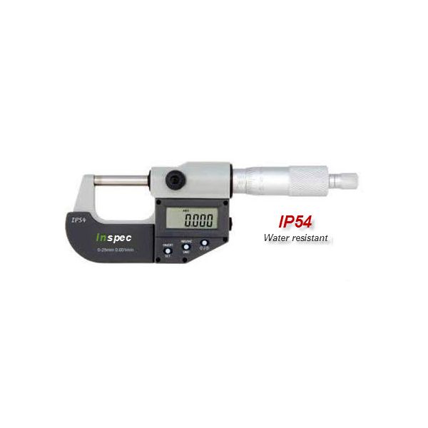 Inspec Digital Micrometer 130-11-414 Range 250-275mm/10-11" Resolution .00005"/.001mm