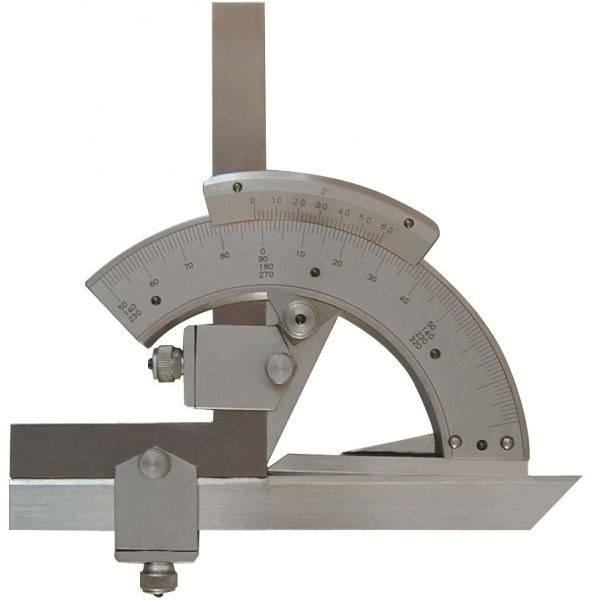 MHC 635-7780 Universal Bevel protractor Range : 0-320 degrees reads 2 degree