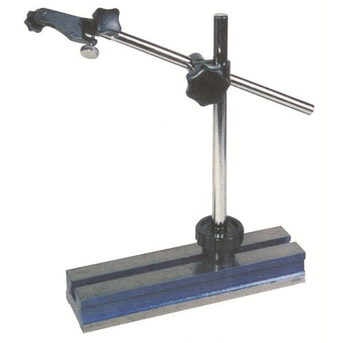 MHC 625-0012 Universal Dial Gauge Stand Description :Base size : 225 x58 x 35mm Fine Adjustment : 2mm Cross arm length : 150mm