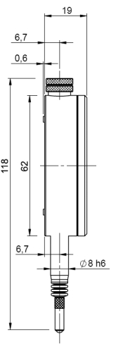 Schwenk Precision pointer mytast reading 0.001 mm DIN 879 MR 0.1 mm Code 610 00000