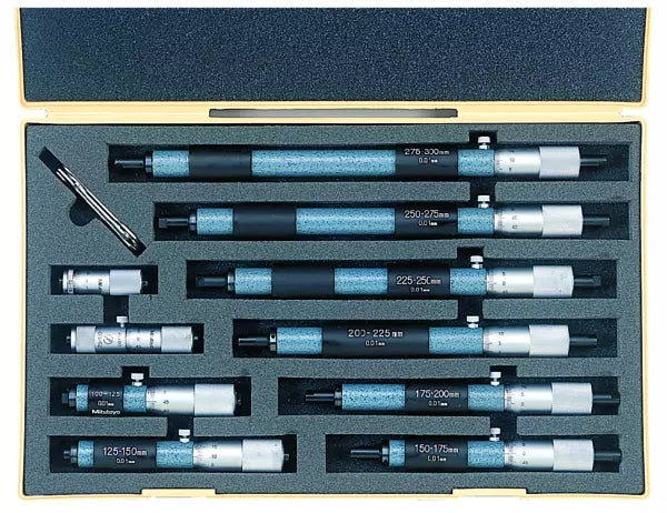 Tubular Inside Micrometer Set 50-300mm, (10 pcs.) 133-902