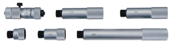 Tubular Inside Micrometer, 50-300mm 137-207, Carbide Measuring Faces