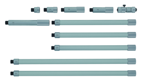 Tubular Inside Micrometer, 50-1500mm 137-210, Carbide Measuring Faces