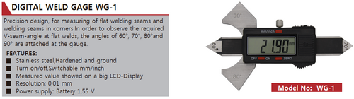 WG-1 Digital Weld Gage