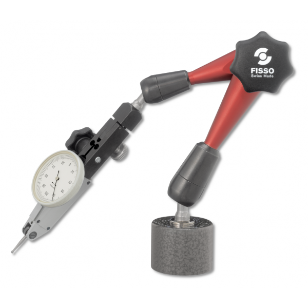 Fisso Strato line 3D articulated gauging arm S-20.25 (S-20 F + TM) with pot magnet (TM) (permanent) 3/8" Fixing