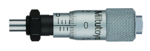 Micrometer Head, Ultra Small Type 0-6.5mm, 0.01mm, Flat, with Clamp Nut 148-203-10