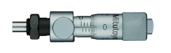 Micrometer Head Locking Screw Type 0-6.5mm, 0.01mm, Flat, with Clamp Nut 148-221-10