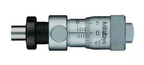 Micrometer Head, Short Thimble Type 0-6,5mm, 0,01mm, Flat, with Clamp Nut 148-317-10