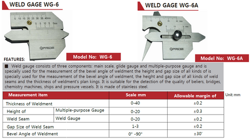 WG-6 Weld Gage