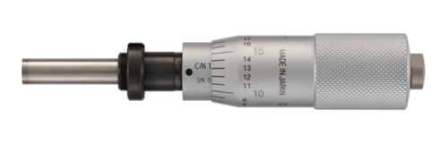 Micrometer Head, Medium-sized Type Standard Type, 0-1", 0,001", Flat, with Clamp Nut, w/o Ratched 150-197-10