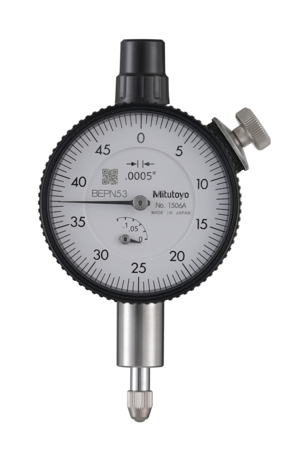 Dial Gauge, Flat Back, ANSI/AGD Type 0,125", 0,0005" 1506AB