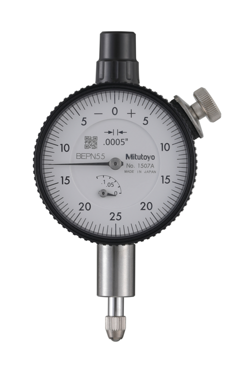 Dial Gauge, Flat Back, ANSI/AGD Type 0,125", 0,0005" 1507AB