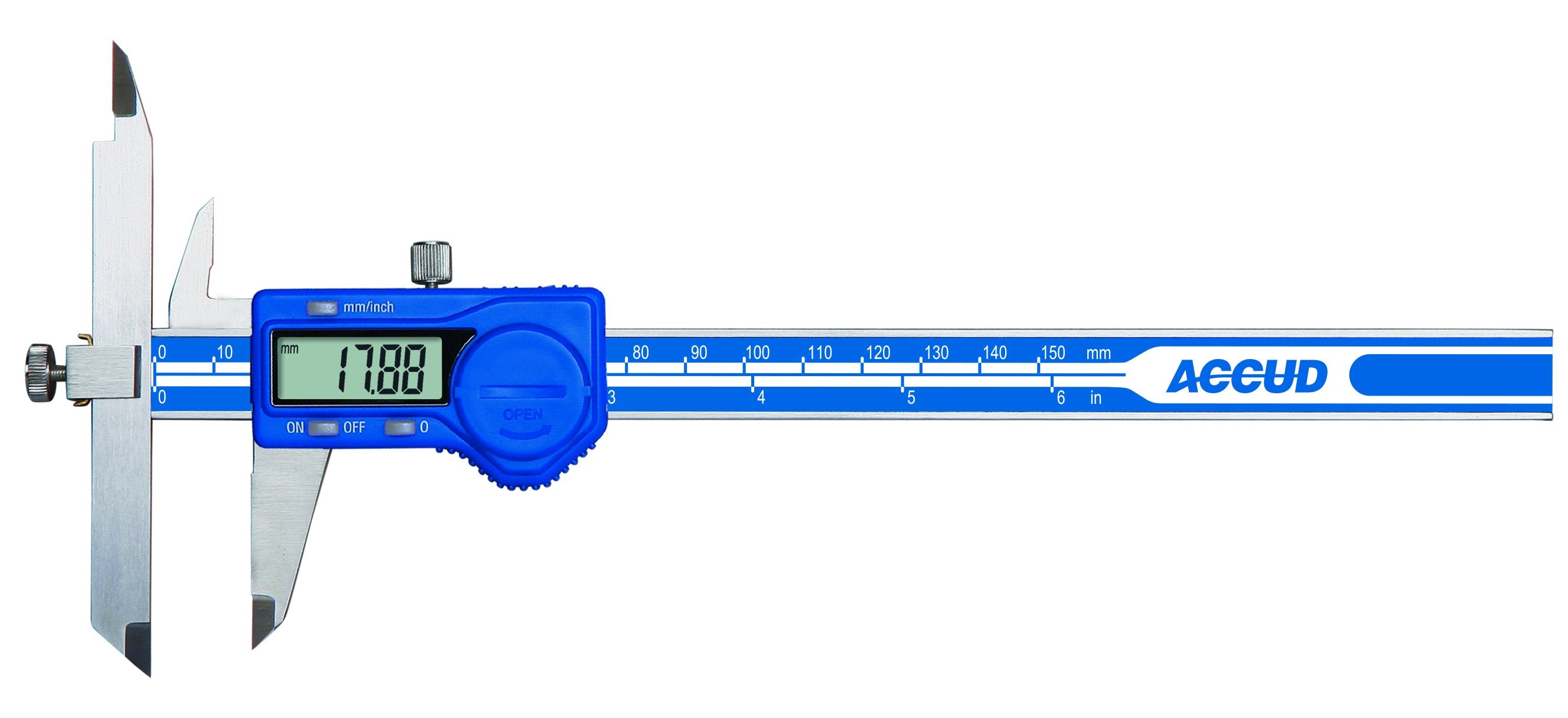 Accud Digital Accud Offset caliper 10-150mm Resolution .0005"/.01mm, Data Output 152-006-11