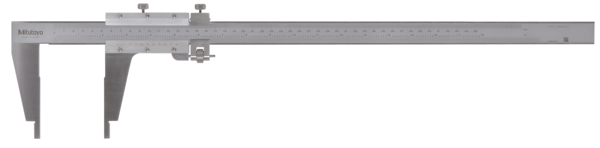 Mitutoyo Vernier Caliper Nib Style Jaw 0-450mm/0-18", .02mm/0,001", Fine Adjust., Inch/Metric 160-119