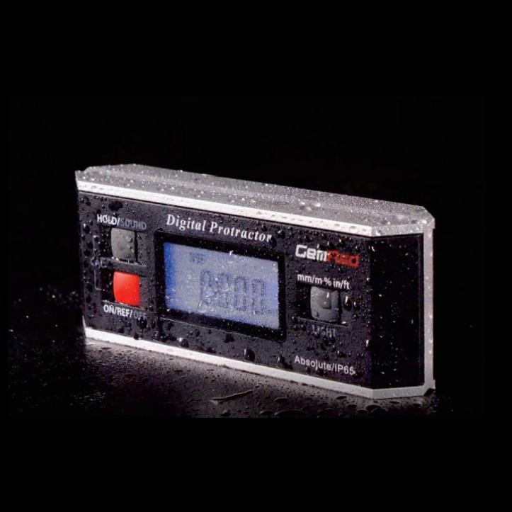 IP65 Digital Protractor Model: 82413-00B Accuracy ±0.05° Measuring Range 4X90° Resolution 0.05° with magnets