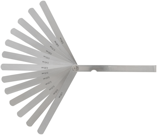 Thickness/Feeler Gauge 0,05-1mm, 13 Leaves, 150mm Blade 184-301S