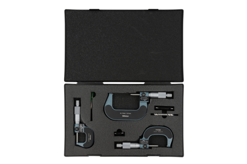 Mitutoyo Digit Outside Micrometer Set 0-75mm, 0,001mm, (3 pcs.) 193-915