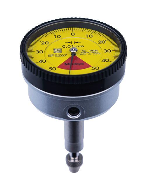 Dial Gauge, ISO Type Back Plunger Design, One Revolution, Shockproof, 1mm, 0,01mm 1960A
