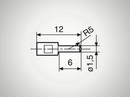 Mahr 4118814 116EEI2 ANVILS TO SUIT 16 EXV