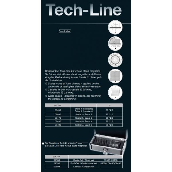 09450 SCHWEIZER magnifier Scale with one reticle Tech line 8X