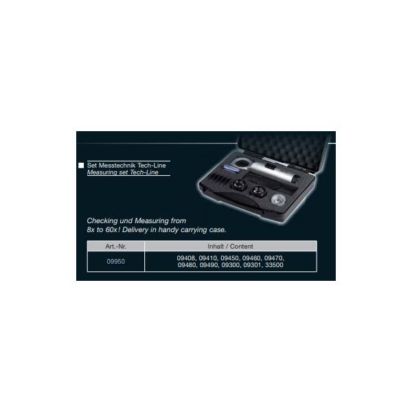 SCHWEIZER 09950 Measuring set Tech-Line Checking und Measuring from 8x to 60x ! Delivery in handy carrying case.