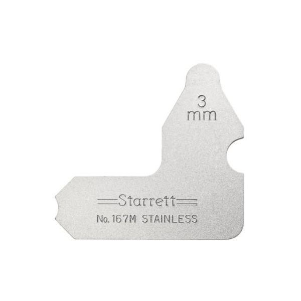 Starrett 167M-3 Radius Gauge Metric 3mm RADIUS GAUGE