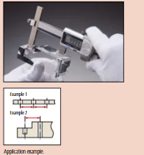 Mitutoyo Digital ABS Offset Centerline Caliper Inch/Metric, 0,404-12,4", IP67, Thumb Roller 573-708