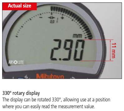Mitutoyo 543-721B (0.01mm/0.001mm/.0005",.00005") ABSOLUTE Digital Indicator ID-CX Flat Back 0-25mm (0-1″) 8mm stem