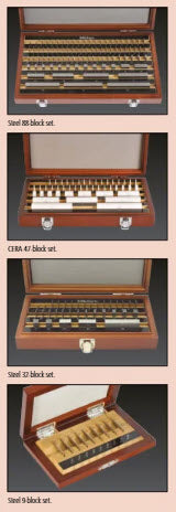 Series 516-984-11 Metric 1mm Base Steel Gauge Block Sets 1.001mm-1.009mm x .001mm Grade 2