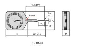 Dial Tension Gauge, Peak Hold 546-138