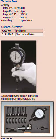 2-Point Inside Measuring Instrument Range .3-.4" Graduation .0005" 526-119-20