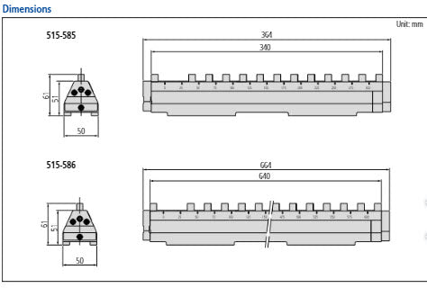 Mitutoyo Inside Micrometer Checker 25-600mm 515-586