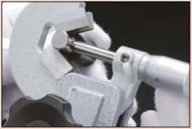 Mitutoyo 3 Flute V-Anvil Micrometer 1-1.6" 114-113