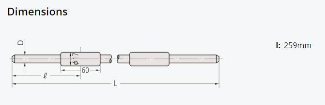 Micrometer Setting Standard Length: 1075mm 167-367