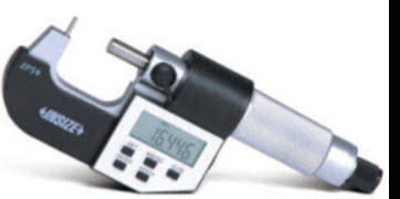 Insize 0-25mm/0-1" Digital Cylindrical Anvil Tube Micrometers 3561-25