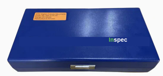 Inspec Digital Micrometer 130-02-414 Range 25-50mm/1-2" Resolution .00005"/.001mm