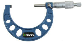 Inspec 106-03-000 Outside Micrometer 50-75mm Carbide Measuring faces Painted on fine cast frame Graduation .01mm